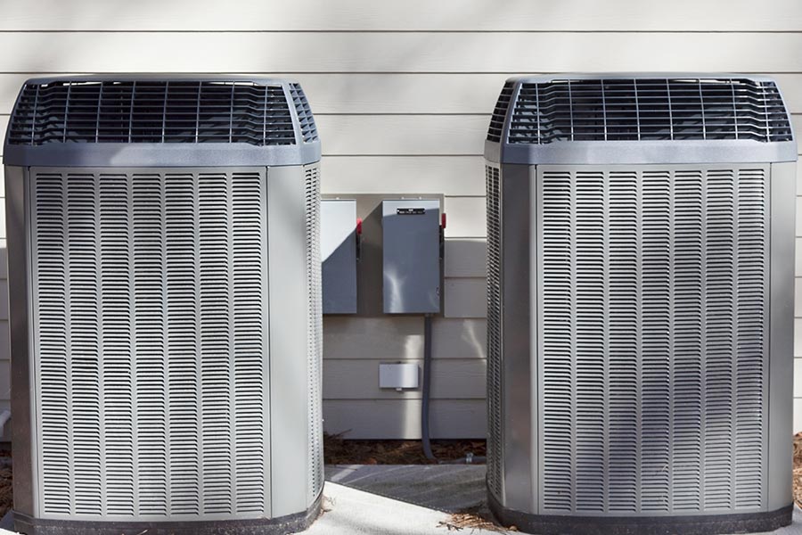 Two HVAC Units for Heat Pump Maintenance