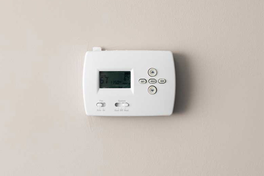 Home thermostat temperature control unit